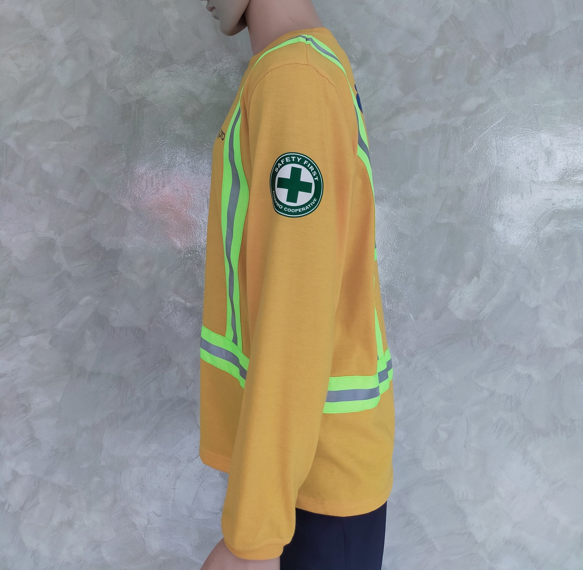 sweatshirt with reflector orange
